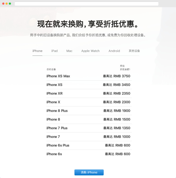 苹果官网更新以旧换新计划，安卓手机如何折抵购买 iPhone？