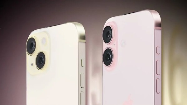 iPhone 15 vs iPhone 16（渲染图）