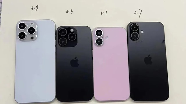 iPhone 16系列机模曝光：标准版后摄巨变，屏幕或为史上最大