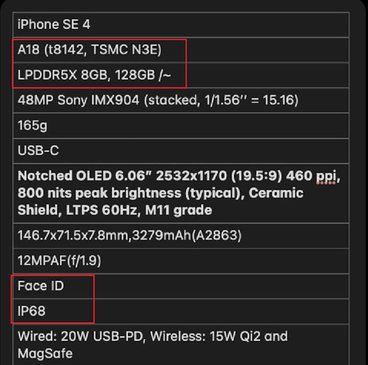 网传｜iPhone SE 4 马上发布，60Hz 刘海屏+ A18 +自研 5G 基带