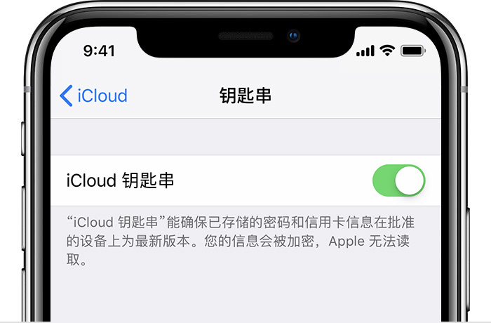 使用 iCloud 钥匙串功能的常见问题和解决办法