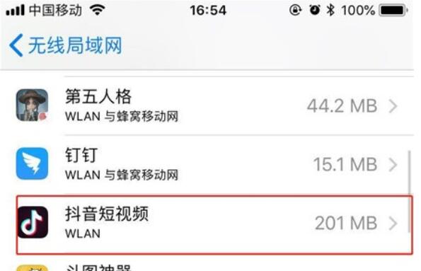 iPhone11pro max设置应用禁止使用流量的方法步骤截图