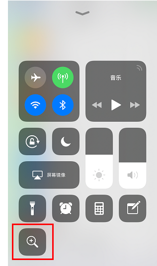 iPhone手机打开放大器功能的简单操作截图