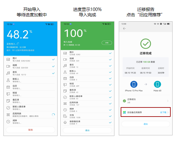 如何将iPhone数据导入华为Mate60系列？这两款APP操作高效且简单